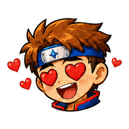 Ninja heart emote